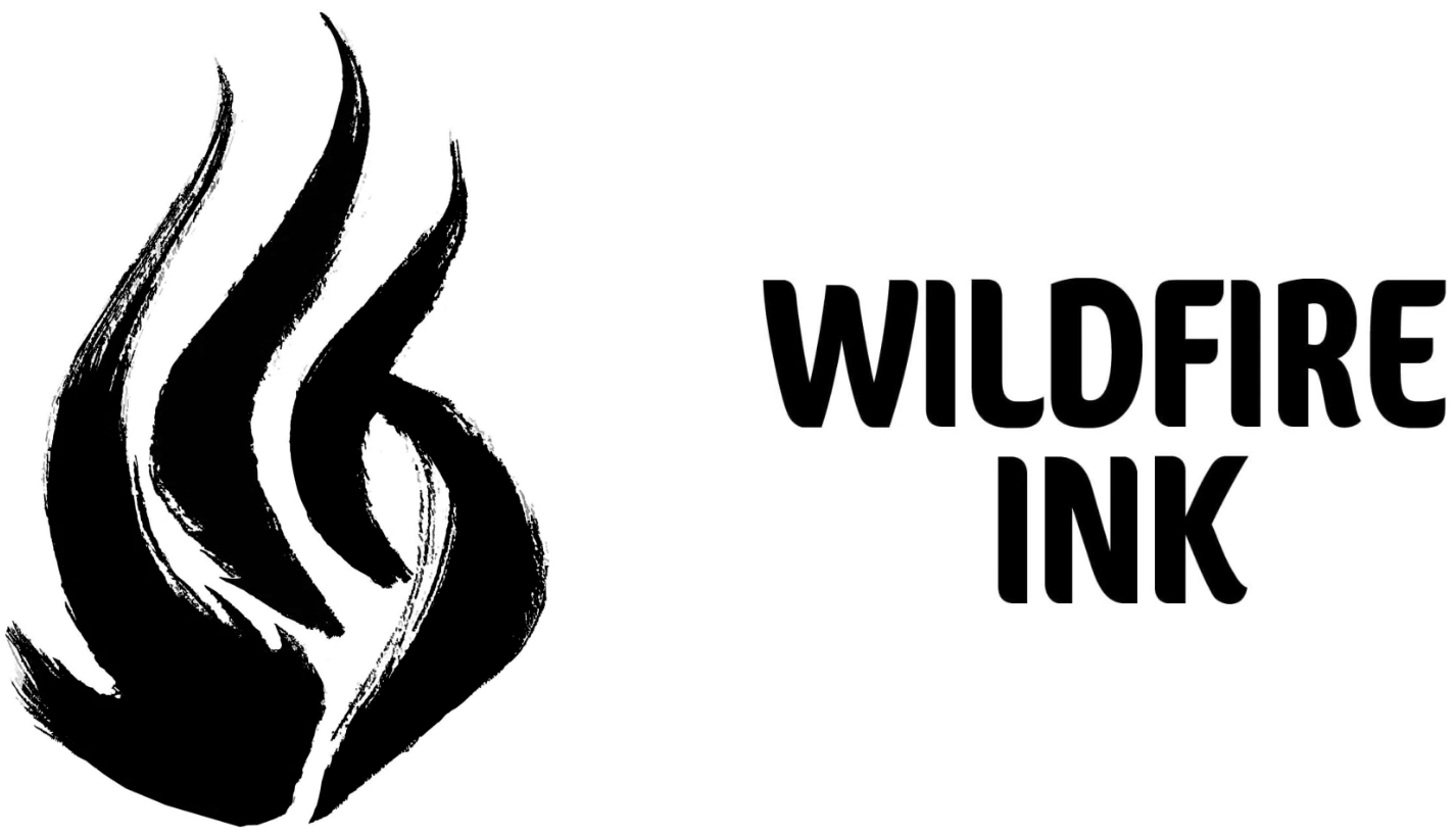 Wildfire Ink and a flame logo